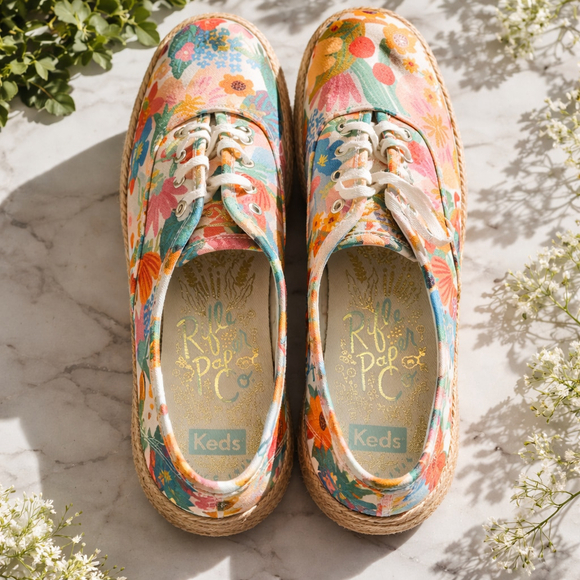 0172 Size 8.5 Keds Triple Kicker with Rifle Paper Company. Brand New. - Picture 3 of 10